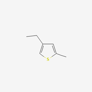 molecular formula C7H10S B1268010 Thiophene, 4-ethyl-2-methyl- CAS No. 13678-54-1