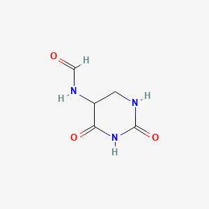 molecular formula C5H7N3O3 B12680128 N-(Hexahydro-2,4-dioxo-5-pyrimidinyl)formamide CAS No. 94201-56-6