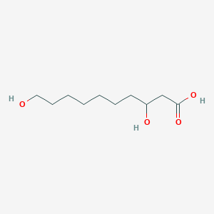 molecular formula C10H20O4 B12680261 3,10-dihydroxydecanoic Acid CAS No. 762-05-0