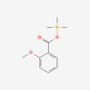 molecular formula C11H16O3Si B12680399 Benzoic acid, 2-methoxy-, trimethylsilyl ester CAS No. 25436-32-2
