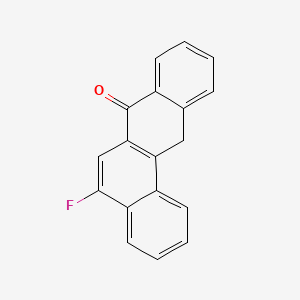 molecular formula C18H11FO B12680473 Benz(a)anthracen-7(12H)-one, 5-fluoro- CAS No. 2558-51-2