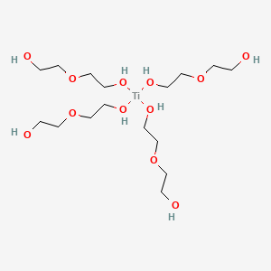 molecular formula C16H40O12Ti B12680501 Tetrakis((2,2'-oxybis(ethanolato))(1-))titanium CAS No. 70490-53-8