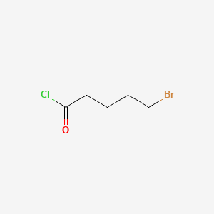 molecular formula C5H8BrClO B1268051 5-Bromovaleryl chloride CAS No. 4509-90-4