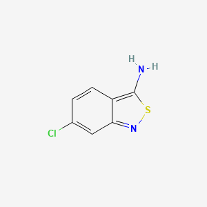 molecular formula C7H5ClN2S B12680565 3-Amino-6-chloro-2,1-benzisothiazole CAS No. 700-86-7