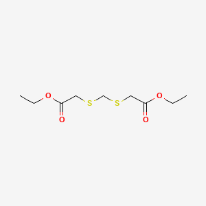 molecular formula C9H16O4S2 B1268065 二(乙硫醇酸乙酯)亚甲基 CAS No. 61713-23-3