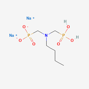 molecular formula C6H15NNa2O6P2 B12680664 Disodium dihydrogen ((butylimino)bis(methylene))bisphosphonate CAS No. 94199-77-6