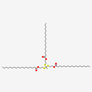 molecular formula C61H120O6S3Sn B12680686 (Methylstannylidyne)tris(thioethylene) tristearate CAS No. 59118-76-2