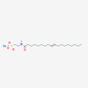 molecular formula C21H40NNaO4S B12680704 Sodium 2-[methyl(1-oxo-9-octadecenyl)amino]ethanesulphonate CAS No. 7308-16-9