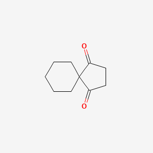 molecular formula C10H14O2 B12680722 Spiro[4.5]decane-1,4-dione CAS No. 39984-92-4