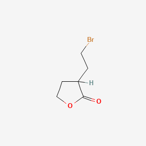 molecular formula C6H9BrO2 B1268076 3-(2-Bromoethyl)oxolan-2-one CAS No. 54815-24-6