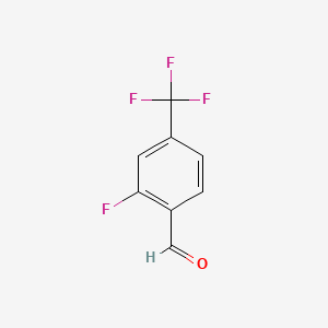 molecular formula C8H4F4O B1268082 2-Fluoro-4-(trifluoromethyl)benzaldehyde CAS No. 89763-93-9