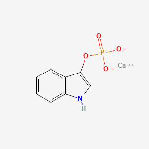 molecular formula C8H6CaNO4P B12680894 calcium 1H-indol-3-yl phosphate CAS No. 16036-53-6