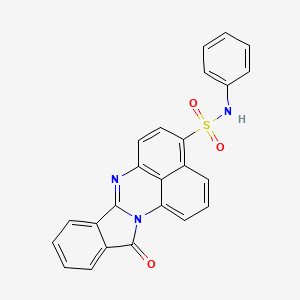 molecular formula C24H15N3O3S B12680902 12-Oxo-N-phenyl-12H-phthaloperine-4-sulphonamide CAS No. 78197-02-1