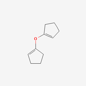 molecular formula C10H14O B12680920 Bis(cyclopentenyl) ether CAS No. 67634-31-5