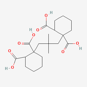 molecular formula C21H32O8 B12680941 2,2-Dimethylpropane-1,3-diyl dihexahydrophthalate CAS No. 43135-99-5