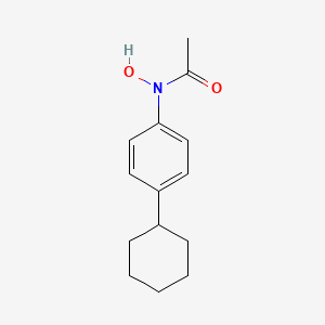 molecular formula C14H19NO2 B12680944 Acetamide, N-(4-cyclohexylphenyl)-N-hydroxy- CAS No. 51410-58-3