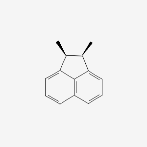 molecular formula C14H14 B12680952 Acenaphthylene, 1,2-dihydro-1,2-dimethyl-, cis- CAS No. 42211-51-8