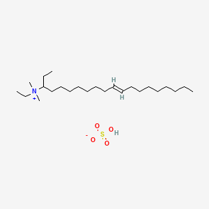 molecular formula C24H51NO4S B12680980 Ethyl ethyldimethyl-9-octadecenylammonium sulphate CAS No. 3006-12-0
