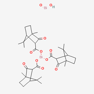 molecular formula C33H46Bi2O11 B12681028 Hydroxyoxy(2-oxobornane-3-carboxylato)dibismuth CAS No. 58034-29-0