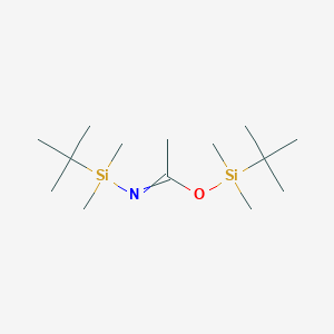 molecular formula C14H33NOSi2 B1268104 [tert-butyl(dimethyl)silyl] N-[tert-butyl(dimethyl)silyl]ethanimidate CAS No. 82112-21-8