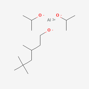 molecular formula C15H33AlO3 B12681084 Bis(propan-2-olato)(3,5,5-trimethylhexan-1-olato)aluminium CAS No. 95873-52-2