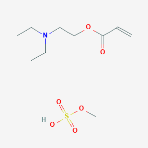 molecular formula C10H21NO6S B12681114 (2-(Acryloyloxy)ethyl)diethylammonium methyl sulphate CAS No. 93963-44-1
