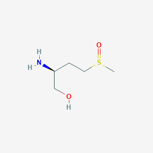 molecular formula C5H13NO2S B12681124 Methioninol S-oxide CAS No. 1935901-06-6