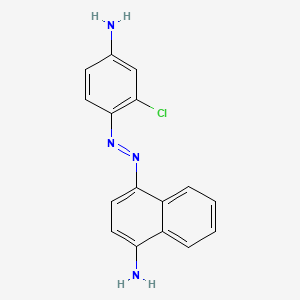 molecular formula C16H13ClN4 B12681128 4-((4-Amino-2-chlorophenyl)azo)naphthalen-1-amine CAS No. 85030-38-2