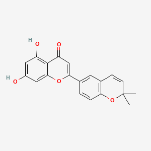 molecular formula C20H16O5 B12681136 Yinyanghuo C CAS No. 149182-47-8