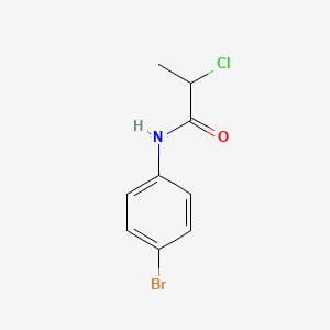 molecular formula C9H9BrClNO B1268117 N-(4-bromophenyl)-2-chloropropanamide CAS No. 21262-08-8