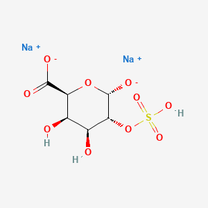 molecular formula C6H8Na2O10S B12681204 disodium;(2S,3R,4S,5R,6S)-3,4-dihydroxy-6-oxido-5-sulfooxyoxane-2-carboxylate CAS No. 96633-53-3