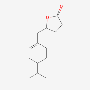 molecular formula C14H22O2 B12681285 Dihydro-5-[[4-(1-methylethyl)-1-cyclohexen-1-YL]methyl]furan-2(3H)-one CAS No. 94201-08-8