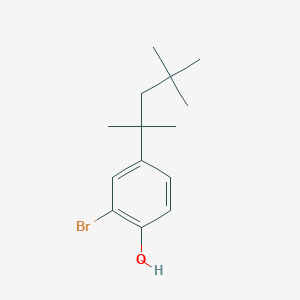 molecular formula C14H21BrO B1268130 2-Bromo-4-(2,4,4-trimethylpentan-2-yl)phenol CAS No. 57835-35-5