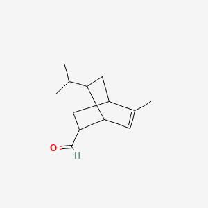 molecular formula C13H20O B12681345 7-Isopropyl-5-methylbicyclo[2.2.2]oct-5-ene-2-carbaldehyde CAS No. 93904-56-4