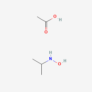 molecular formula C5H13NO3 B12681355 acetic acid;N-propan-2-ylhydroxylamine CAS No. 132157-68-7