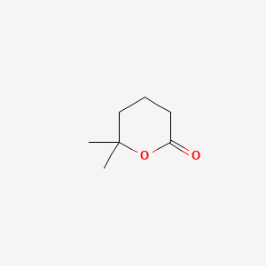 molecular formula C7H12O2 B1268140 6,6-dimethyloxan-2-one CAS No. 2610-95-9