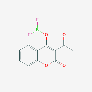 molecular formula C11H7BF2O4 B1268150 3-Acetyl-2-oxo-2H-chromen-4-yl difluoridoborate CAS No. 873326-02-4