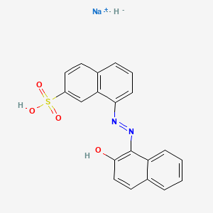 molecular formula C20H15N2NaO4S B12681567 Sodium 8-((2-hydroxy-1-naphthyl)azo)naphthalene-2-sulphonate CAS No. 85136-41-0