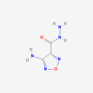 molecular formula C3H5N5O2 B1268163 4-氨基-1,2,5-恶二唑-3-碳酰肼 CAS No. 246048-72-6