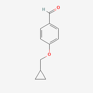 molecular formula C11H12O2 B1268166 4-(环丙基甲氧基)苯甲醛 CAS No. 164520-99-4