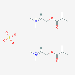 molecular formula C16H28N2O8S B12681713 Bis((2-(methacryloyloxy)ethyl)dimethylammonium) sulphate CAS No. 58868-75-0