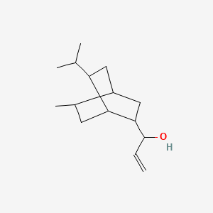 molecular formula C15H26O B12681720 7-Isopropyl-5-methyl-alpha-vinylbicyclo(2.2.2)octane-2-methanol CAS No. 84522-28-1