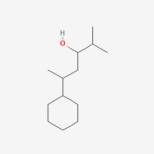 molecular formula C13H26O B12681743 alpha-(Isopropyl)-gamma-methylcyclohexanepropanol CAS No. 93963-36-1