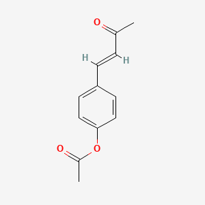molecular formula C12H12O3 B12681786 (E)-4-(4-(Acetyloxy)phenyl)-3-buten-2-one CAS No. 27297-83-2