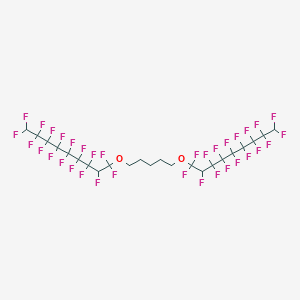 molecular formula C23H14F34O2 B12681806 1,1'-(Pentane-1,5-diylbis(oxy))bis(heptadecafluorononene) CAS No. 84029-56-1
