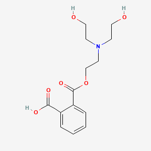 molecular formula C14H19NO6 B12681869 (2-(Bis(2-hydroxyethyl)amino)ethyl) hydrogen phthalate CAS No. 84473-57-4