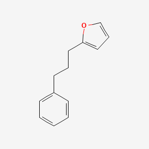 molecular formula C13H14O B12681956 2-(3-Phenylpropyl)furan CAS No. 5073-13-2