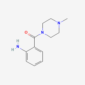 molecular formula C12H17N3O B1268202 (2-Aminophenyl)(4-methylpiperazin-1-yl)methanone CAS No. 93288-86-9