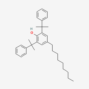 molecular formula C33H44O B12682050 2,6-Bis(1-methyl-1-phenylethyl)-4-nonylphenol CAS No. 85586-70-5