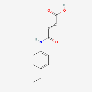 molecular formula C12H13NO3 B1268209 4-(4-Ethylanilino)-4-oxo-2-butenoic acid CAS No. 324067-34-7